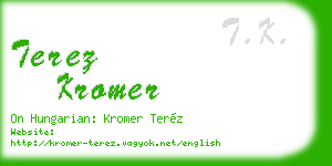 terez kromer business card