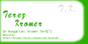 terez kromer business card